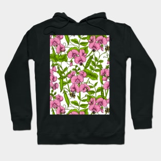 Sweet peas and bumblebees 4 Hoodie